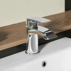 Vellamo Swift Mono Basin Mixer Tap & Waste 15 Vellamo Swift Mono Basin Mixer Tap & Waste -TAP WAREHOUSE Shop vellamo swift chrome waterfall basin mixer tap lifestyle