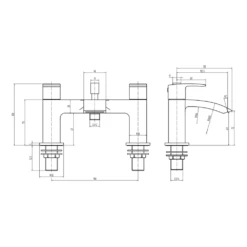Vellamo Swift Waterfall Bath Shower Mixer 9 Vellamo Swift Waterfall Bath Shower Mixer -TAP WAREHOUSE Shop vellamo swift deck bath filler wall shower tech