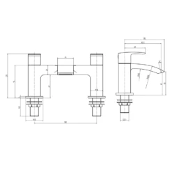 Vellamo Swift Matt Black Deck Mounted Bath Filler 9 Vellamo Swift Matt Black Deck Mounted Bath Filler -TAP WAREHOUSE Shop vellamo swift deck mounted bath filler tech