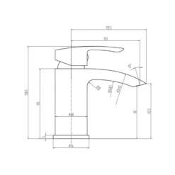 Vellamo Swift Matt Black Basin Mixer Tap & Waste -TAP WAREHOUSE Shop vellamo swift matt basin tap clicker waste tech