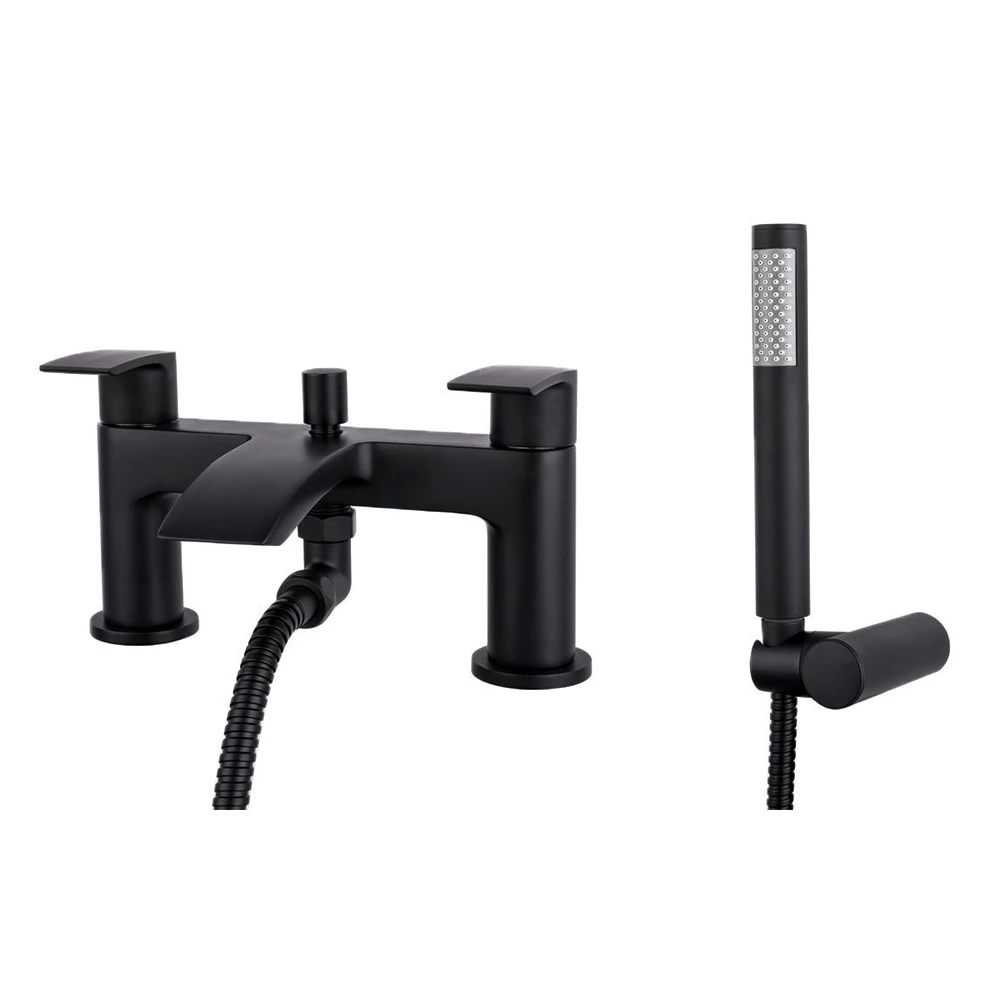 Vellamo Swift Matt Black Bath Shower Mixer & Kit 5 Vellamo Swift Matt Black Bath Shower Mixer & Kit - Image 3
