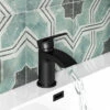 Vellamo Swift Matt Black Mini Basin Mixer Tap & Clicker Waste 1 Vellamo Swift Matt Black Mini Basin Mixer Tap & Clicker Waste -TAP WAREHOUSE Shop vellamo swift matt black mini basin mixer lifestyle3