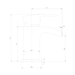 Vellamo Swift Matt Black Mini Basin Mixer Tap & Clicker Waste -TAP WAREHOUSE Shop vellamo swift mini basin tap clicker waste tech