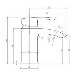 Vellamo Swift Mono Basin Mixer Tap & Waste 19 Vellamo Swift Mono Basin Mixer Tap & Waste -TAP WAREHOUSE Shop vellamo swift waterfall basin tap click waste tech
