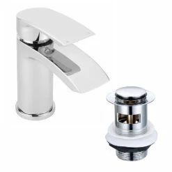 Vellamo Swift Mono Basin Mixer Tap & Waste 17 Vellamo Swift Mono Basin Mixer Tap & Waste -TAP WAREHOUSE Shop vellamo swift waterfall basin tap with click waste