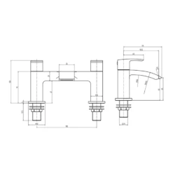 Vellamo Swift Waterfall Bath Filler -TAP WAREHOUSE Shop vellamo swift waterfall bath filler tap tech