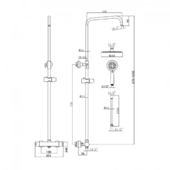 Harbour Clarity Matt Black Shower Package With Bar Valve And Adjustable Riser Rail -TAP WAREHOUSE Shop vellamo twist 2 way exposed shower set tech
