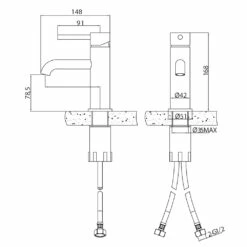 Harbour Clarity Matt Black Basin Mixer Tap & Waste 15 Harbour Clarity Matt Black Basin Mixer Tap & Waste -TAP WAREHOUSE Shop vellamo twist basin mixer tap and waste matt black tech