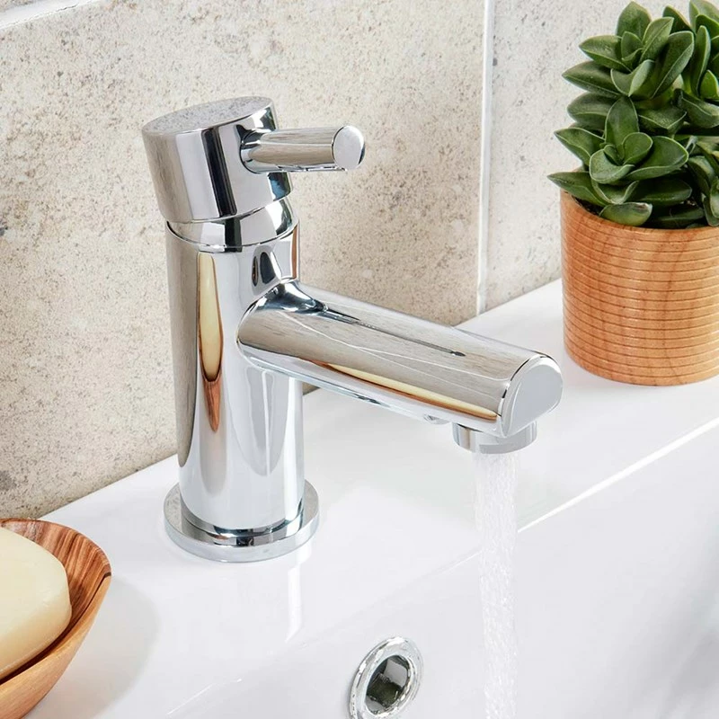Vellamo Twist Chrome Basin Mixer Tap & Waste 3 Vellamo Twist Chrome Basin Mixer Tap & Waste
