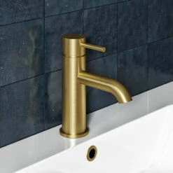 Harbour Clarity Brushed Brass Basin Mixer Tap & Waste 14 Harbour Clarity Brushed Brass Basin Mixer Tap & Waste -TAP WAREHOUSE Shop vellamo twist brushed brass basin mixer lifestyle1