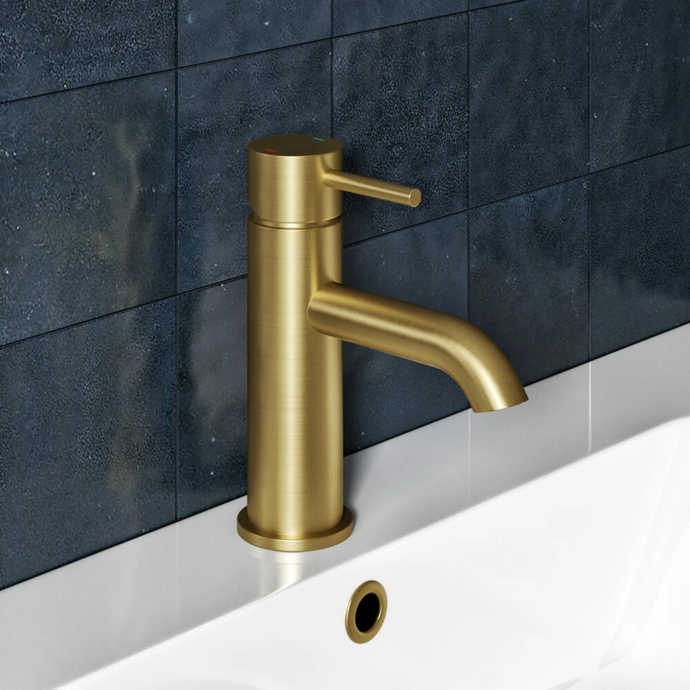 Harbour Clarity Brushed Brass Basin Mixer Tap & Waste 8 Harbour Clarity Brushed Brass Basin Mixer Tap & Waste - Image 6
