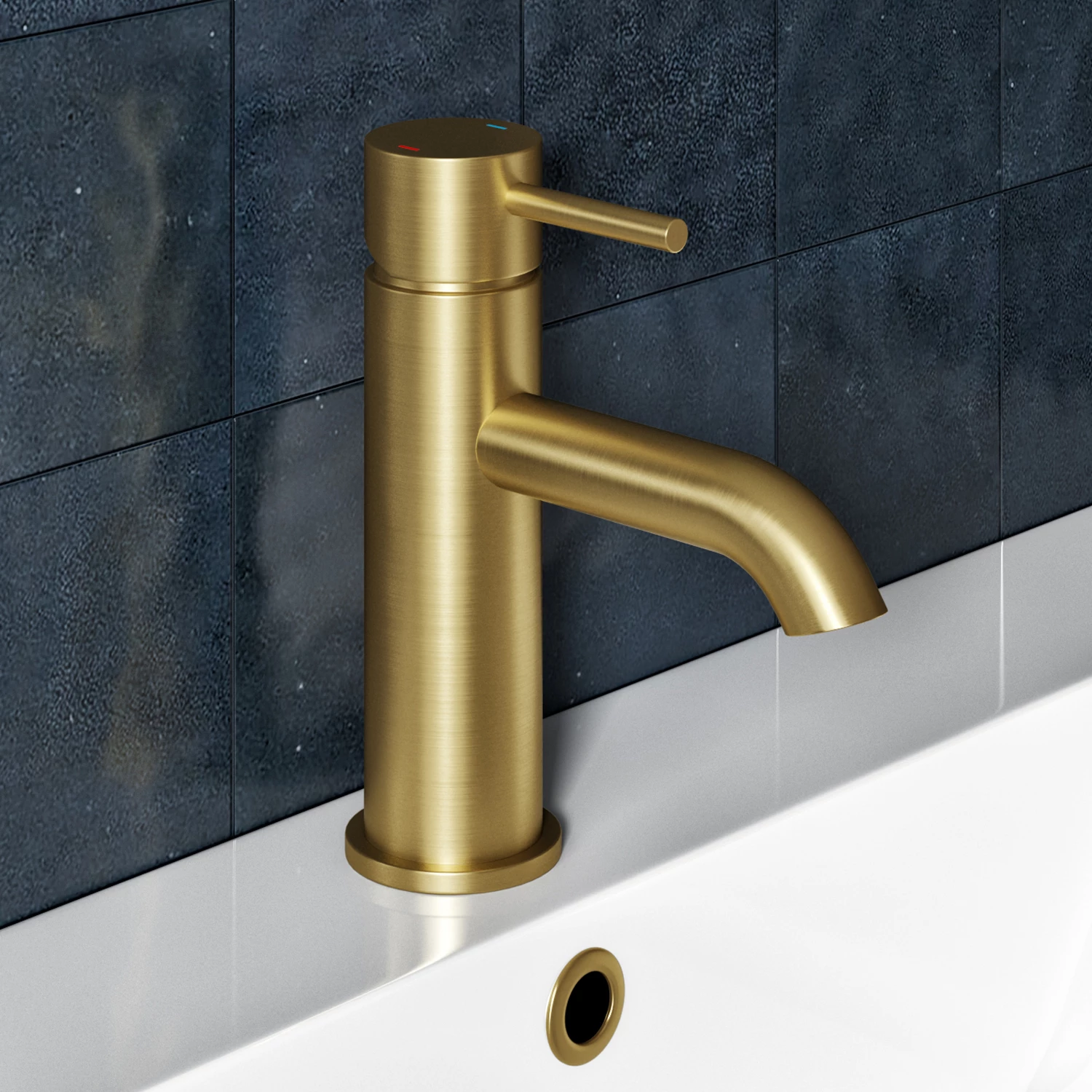 Harbour Clarity Brushed Brass Basin Mixer Tap & Waste 3 Harbour Clarity Brushed Brass Basin Mixer Tap & Waste