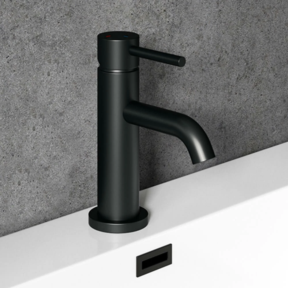 Harbour Clarity Matt Black Basin Mixer Tap & Waste 3 Harbour Clarity Matt Black Basin Mixer Tap & Waste