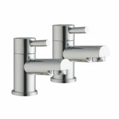 Vellamo Twist Basin Pillar Taps