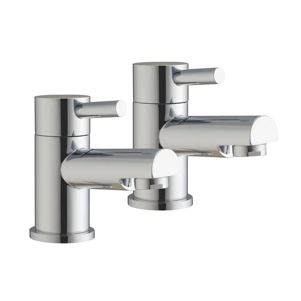 Vellamo Twist Bath Pillar Taps 3 Vellamo Twist Bath Pillar Taps