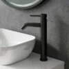 Harbour Clarity Matt Black Tall Basin Mixer Tap 1 Harbour Clarity Matt Black Tall Basin Mixer Tap -TAP WAREHOUSE Shop vellamo twist tall basin mixer tap old lifestyle