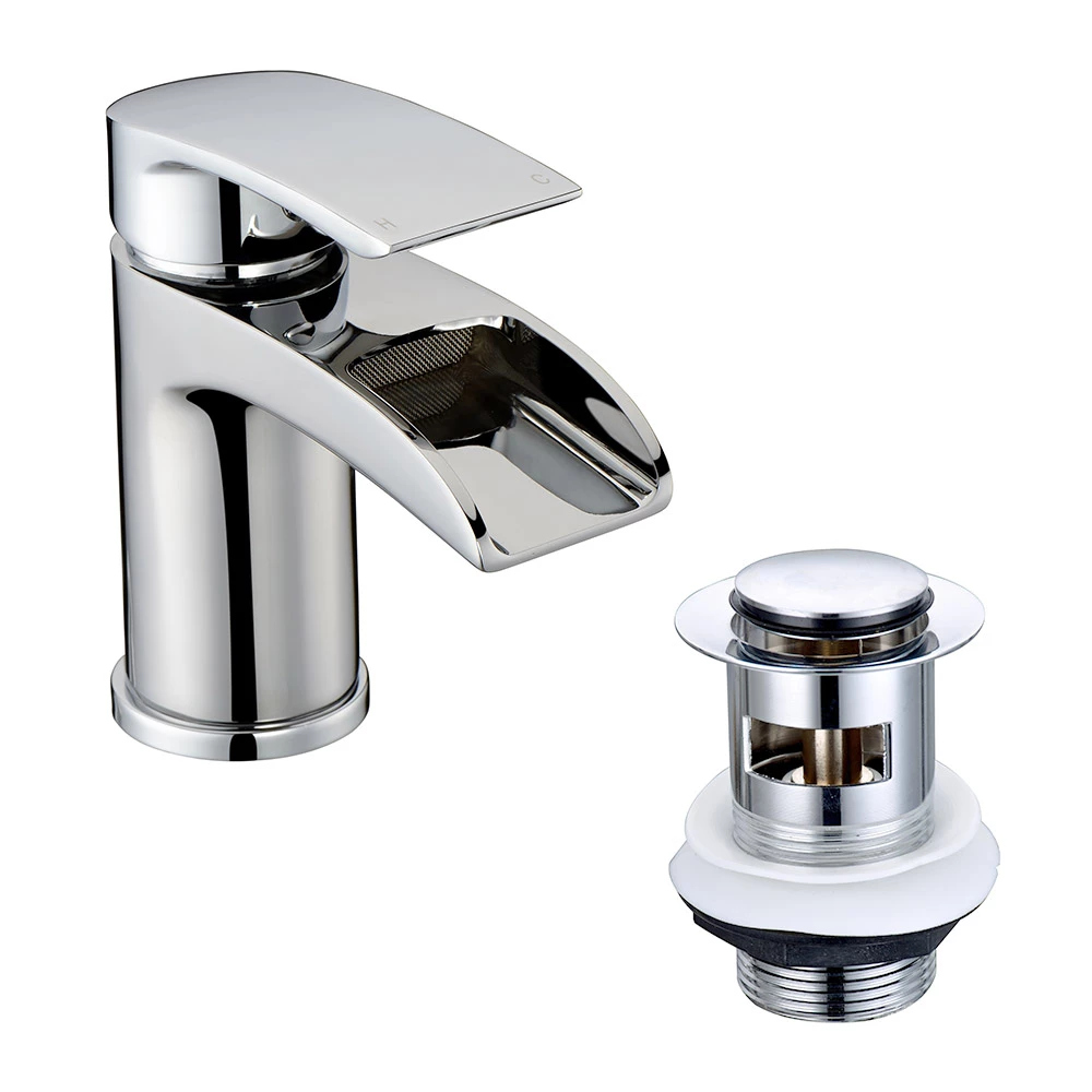 Vellamo Venta Waterfall Basin Mixer Tap & Waste 5 Vellamo Venta Waterfall Basin Mixer Tap & Waste - Image 3