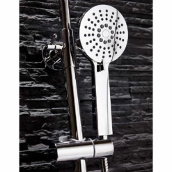 Vellamo Marvel WRAS-Approved Modern Thermostatic Shower Set With Thin Fixed Head 10 Vellamo Marvel WRAS-Approved Modern Thermostatic Shower Set With Thin Fixed Head -TAP WAREHOUSE Shop vellamomarvelshowerhandset shower002 lifestyle