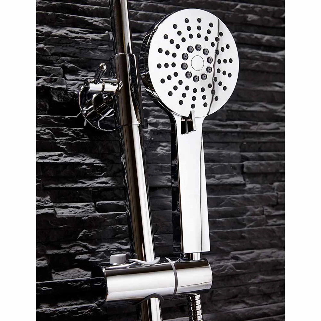 Vellamo Marvel WRAS-Approved Modern Thermostatic Shower Set With Thin Fixed Head 5 Vellamo Marvel WRAS-Approved Modern Thermostatic Shower Set With Thin Fixed Head - Image 3