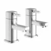 Vellamo Quadro Basin Pillar Taps -TAP WAREHOUSE Shop velquad07 co