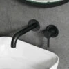 Harbour Clarity Matt Black Wall Mounted Basin Tap With Easy Plumb Installation Kit 1 Harbour Clarity Matt Black Wall Mounted Basin Tap With Easy Plumb Installation Kit -TAP WAREHOUSE Shop veltwistbt01 lifestyle1