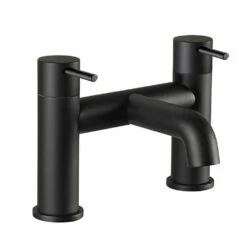VOS Deck Mounted Bath Filler Tap - Matt Black