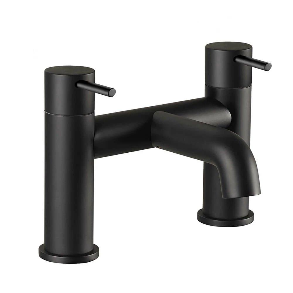 VOS Deck Mounted Bath Filler Tap - Matt Black 3 VOS Deck Mounted Bath Filler Tap - Matt Black