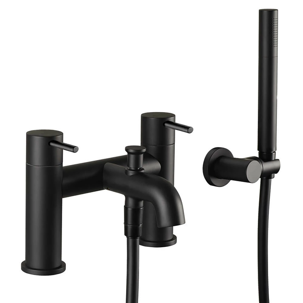 VOS Bath Shower Mixer Tap & Shower Kit - Matt Black 3 VOS Bath Shower Mixer Tap & Shower Kit - Matt Black