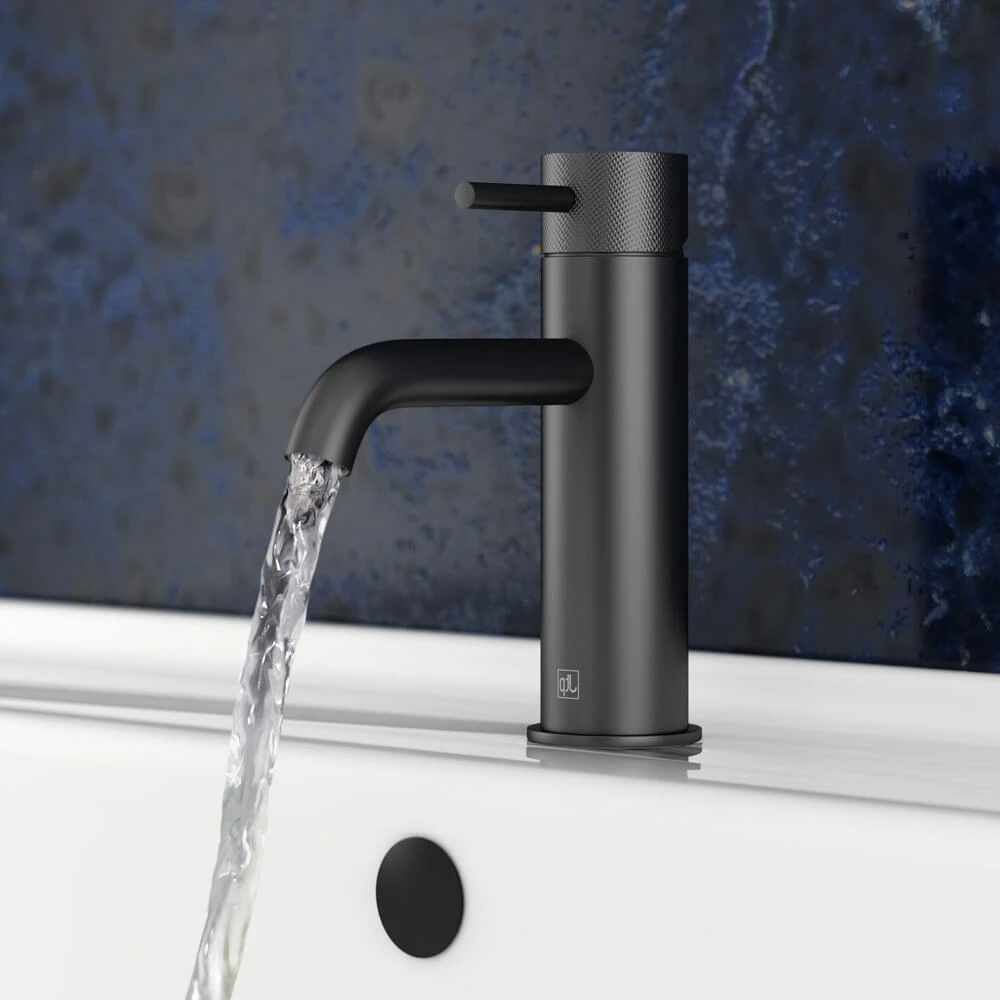VOS Single Lever Basin Mixer With Designer Handle - Matt Black 4 VOS Single Lever Basin Mixer With Designer Handle - Matt Black - Image 2