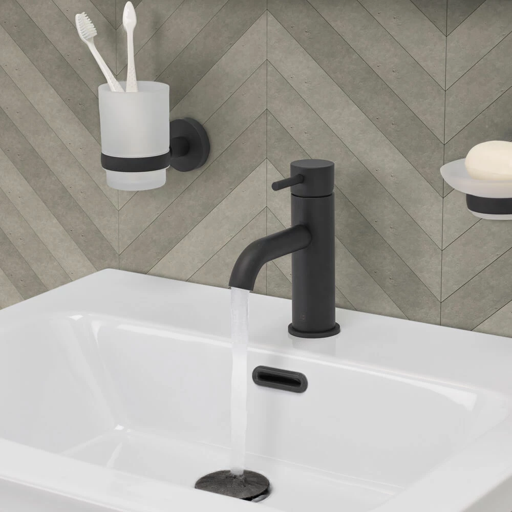 VOS Single Lever Basin Mixer - Matt Black 5 VOS Single Lever Basin Mixer - Matt Black - Image 3
