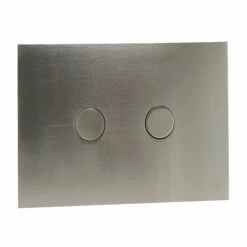 VOS Stainless Steel Pneumatic Flush Plate - Brushed Brass 12 VOS Stainless Steel Pneumatic Flush Plate - Brushed Brass -TAP WAREHOUSE Shop vos pneumatic flush plate stainless steel cutout v2