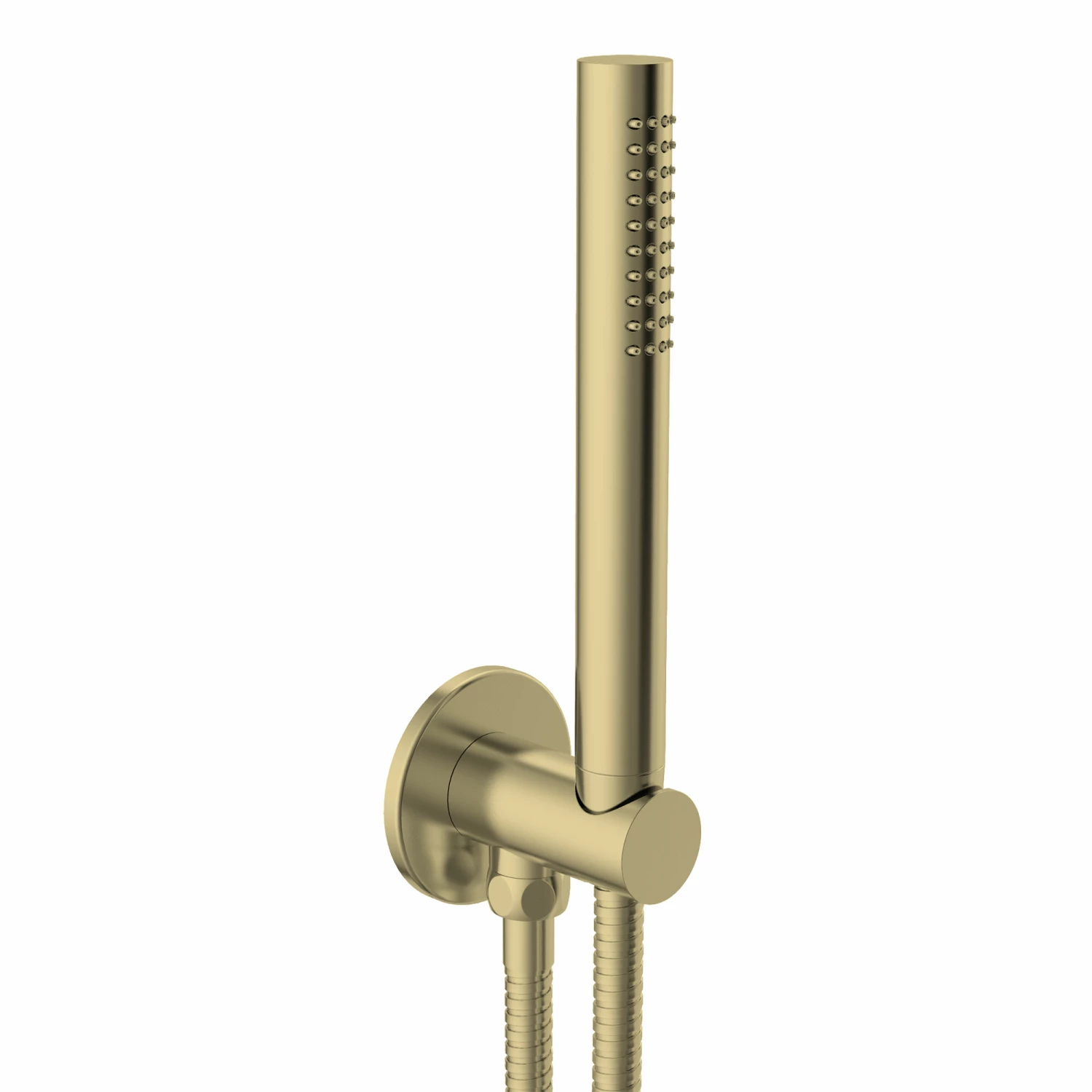 VOS Concealed Dual Outlet 3 Handle Shower Valve, Fixed Head & Shower Handset Kit - Brushed Brass 5 VOS Concealed Dual Outlet 3 Handle Shower Valve, Fixed Head & Shower Handset Kit - Brushed Brass - Image 3