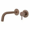 VOS Single Lever 210mm - 250mm Wall Mounted Basin Mixer - Brushed Bronze -TAP WAREHOUSE Shop vos single lever 200mm basin mixer brushed bronze