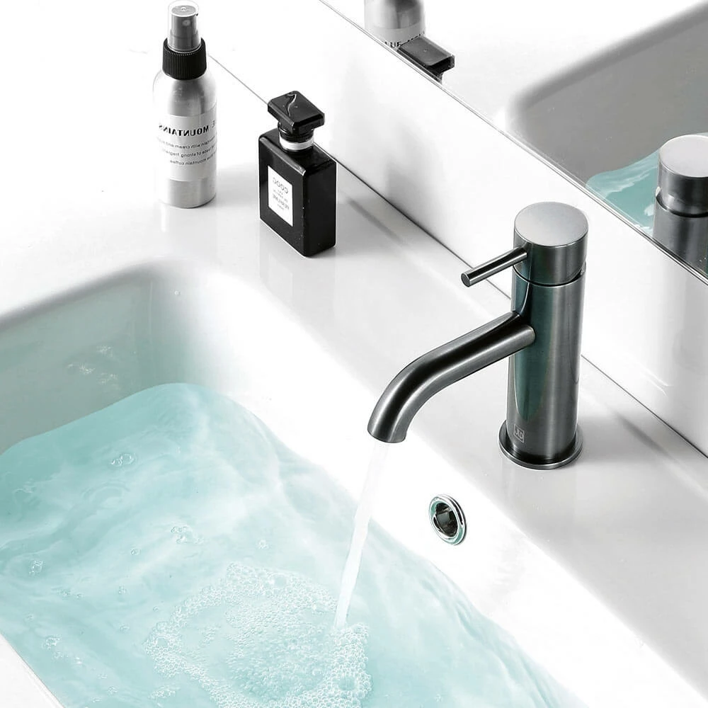 VOS Single Lever Basin Mixer - Brushed Black 4 VOS Single Lever Basin Mixer - Brushed Black - Image 2