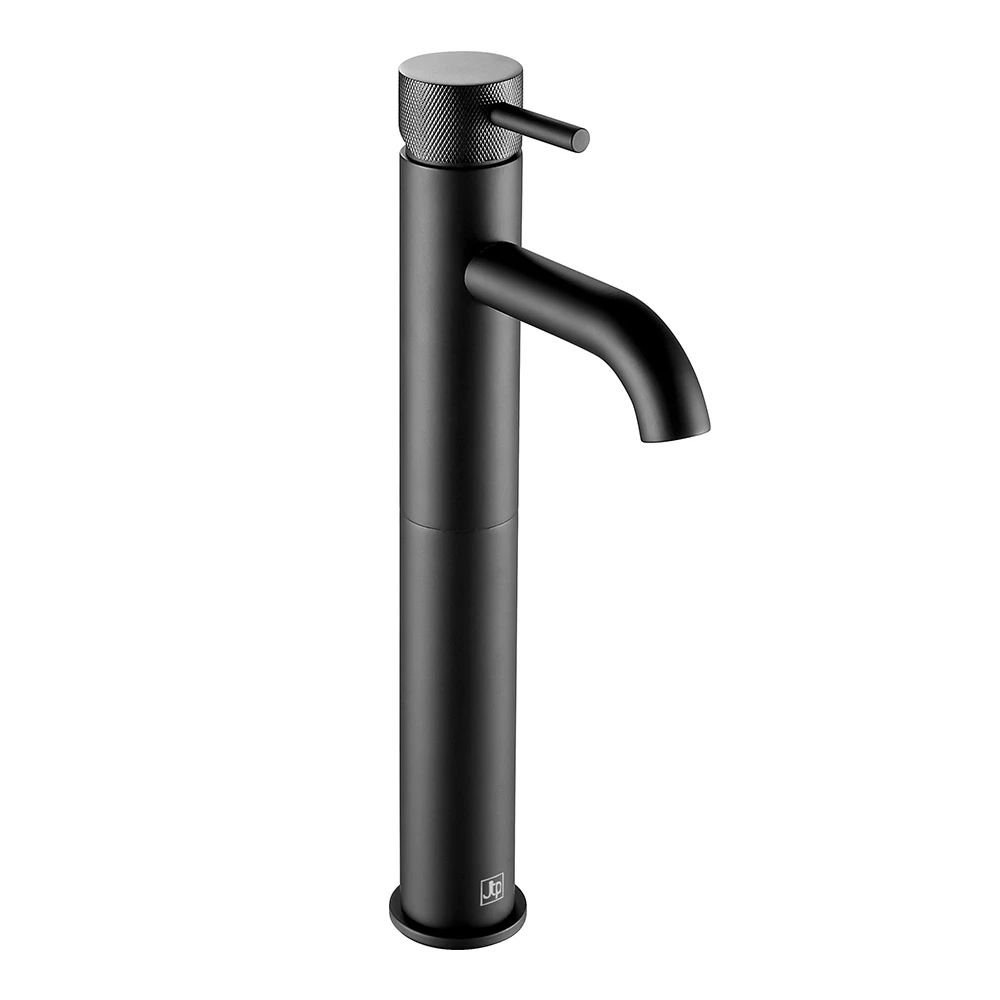 VOS Tall Single Lever Basin Mixer With Designer Handle - Matt Black 3 VOS Tall Single Lever Basin Mixer With Designer Handle - Matt Black