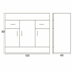 Jack Minimalist 1000mm White Gloss Floor Standing Vanity Unit & Basin 11 Jack Minimalist 1000mm White Gloss Floor Standing Vanity Unit & Basin -TAP WAREHOUSE Shop vtnb1000 tech1