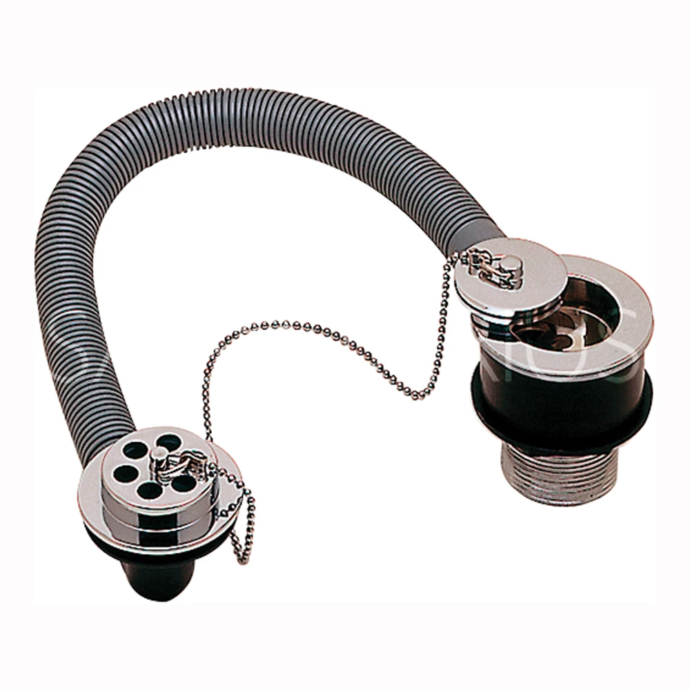 Sagittarius Bath Waste With Overflow, Solid Flange & Plug 3 Sagittarius Bath Waste With Overflow, Solid Flange & Plug