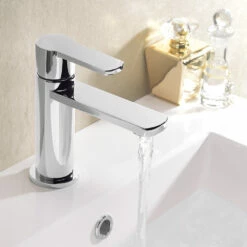 Crosswater Wisp Monobloc Basin Tap - Matt Black -TAP WAREHOUSE Shop wp110dnc life