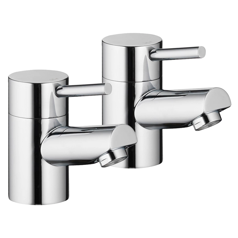 Vellamo Curvo Basin Pillar Taps 3 Vellamo Curvo Basin Pillar Taps