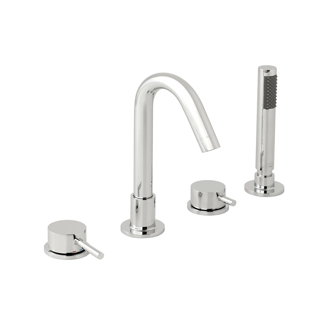 Vado Zoo Deck Mounted 4 Hole Single Lever Bath Shower Mixer 3 Vado Zoo Deck Mounted 4 Hole Single Lever Bath Shower Mixer